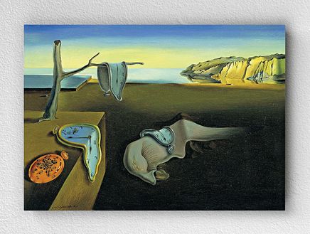 Full Frame pratiCanvas Tablo - Salvador Dalí - Belleğin Azmi - Eriyen Saatler ya da La persistencia de la memoria (FF-PCŞ316)