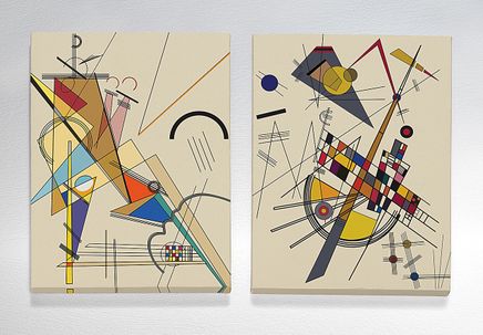 Full Frame Duvar Sanatları - CanvasWall DD - Sanatta Geometri - İkili Set (FF-W129)