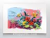 Full Frame Duvar Sanatları - CanvasWall DD - Yağlı Boya Çiçek Buketi Kırmızı (FF-W135)