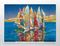 Full Frame Duvar Sanatları - CanvasWall DD - Tuval üzerine Renkli Yelkenliler (FF-W140)