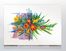  Full Frame Duvar Sanatları - CanvasWall DD - Yağlı Boya Pembe Fonlu Çiçekler (FF-W142)