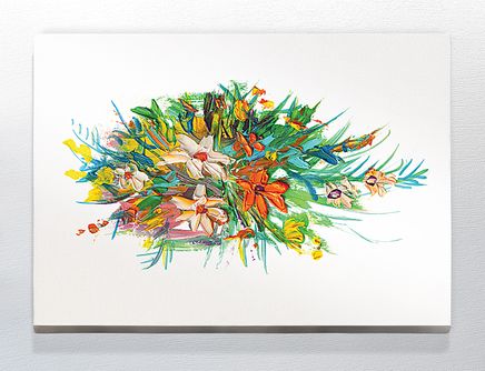 Full Frame Duvar Sanatları - CanvasWall DD - Yağlı Boya Miks Çiçekler (FF-W143)