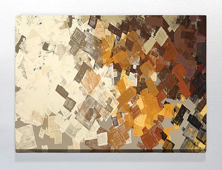 Full Frame Duvar Sanatları - CanvasWall DD - Bej Kahve Soyut Fon (FF-W144)