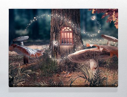 Full Frame Duvar Sanatları - CanvasWall DD - Sihirli Ağaç Ev (FF-W157)