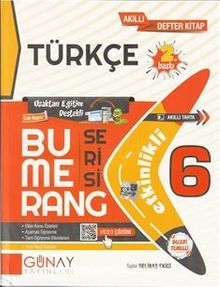 Bumerang Serisi - 6. Sınıf Etkinlikli Türkçe Soru Bankası - Suna Delibaş Ekici