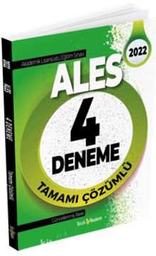 2022 ALES Tamamı Çözümlü 4 Deneme - Kolektif