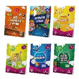 4-6 Yaş Okul Öncesi Evde Etkinlik Seti (6 Kitap)