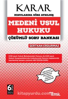 Karar Medeni Usul Hukuku Çözümlü Soru Bankası - Sertkan Erdurmaz