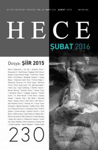 Sayı:230 Şubat 2016 Hece Aylık Edebiyat Dergisi