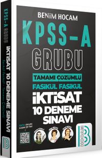 2021 KPSS A Grubu Tamamı Çözümlü İktisat 10 Deneme Sınavı 