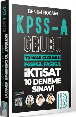 2021 KPSS A Grubu Tamamı Çözümlü İktisat 10 Deneme Sınavı 