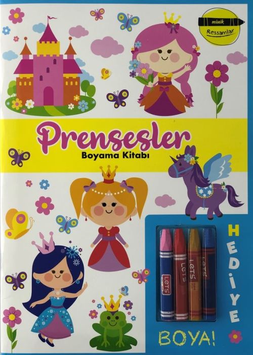 Minik Ressamlar Prensesler Boyama Kitabı