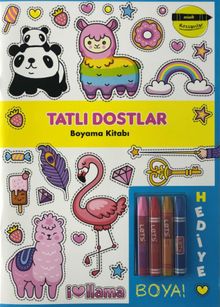 Minik Ressamlar Tatlı Dostlar Boyama Kitabı