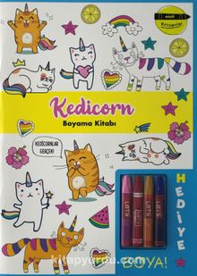 Minik Ressamlar Kedicorn Boyama Kitabı - Bilinmeyen Yazar