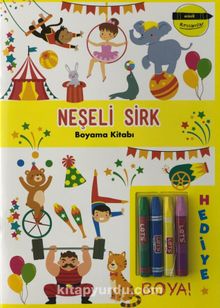 Minik Ressamlar Neşeli Sirk Boyama Kitabı - Bilinmeyen Yazar