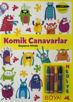 Minik Ressamlar Komik Canavarlar Boyama Kitabı
