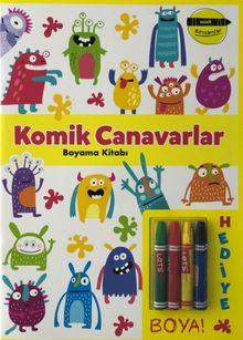Minik Ressamlar Komik Canavarlar Boyama Kitabı