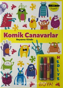 Minik Ressamlar Komik Canavarlar Boyama Kitabı - Bilinmeyen Yazar