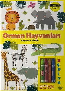 Minik Ressamlar Orman Hayvanları Boyama Kitabı - Bilinmeyen Yazar