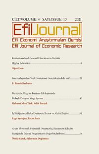 Efil Ekonomi Araştırmaları Dergisi Cilt:4 Sayı: 13