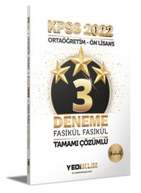 2022 KPSS Ortaöğretim Ön Lisans Genel Yetenek Genel Kültür 3 Yıldız Tamamı Çözümlü Fasikül Deneme