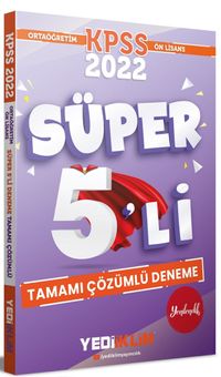 2022 KPSS Ortaöğretim Ön Lisans Genel Yetenek Genel Kültür Tamamı Çözümlü 5'li Deneme