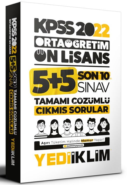 2022 KPSS Ortaöğretim Ön Lisans GY-GK Son 10 Sınav Tamamı Çözümlü Çıkmış Sorular