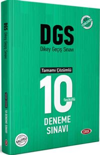 DGS Tamamı Çözümlü 10 Deneme Sınavı 
