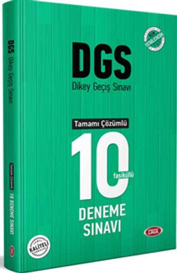 DGS Tamamı Çözümlü 10 Deneme Sınavı 