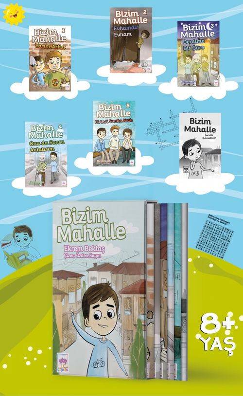Bizim Mahalle (5 Kitap Kutulu Set + Sorular ve Bilmeceler Kitabı Hediyeli)