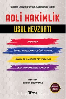 Adli Hakimlik Usul Mevzuatı - Sertkan Erdurmaz
