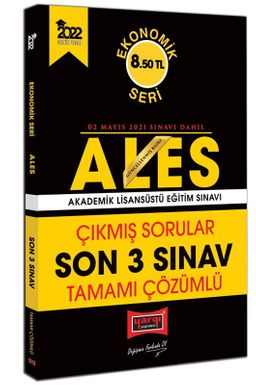 2022 ALES Ekonomik Seri Tamamı Çözümlü Çıkmış Sorular Son 3 Sınav