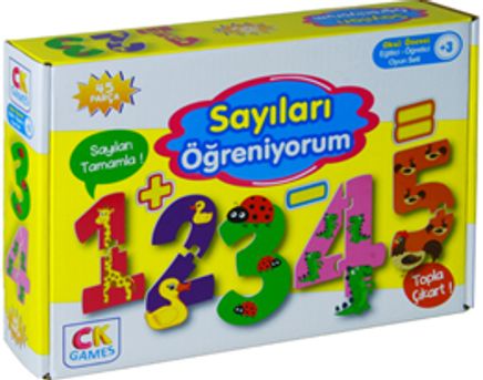 Sayıları Öğreniyorum Okul Öcesi Oyun Seti 3+yaş & Eğitici Öğretici 45 Parça Puzzle Oyun Seti
