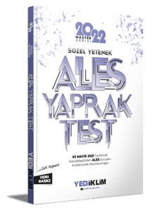 2022 Ales Sözel Yetenek Çek Kopart Yaprak Test - Kolektif