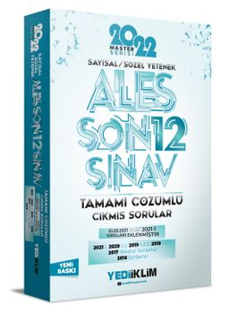 ALES Sayısal-Sözel Yetenek Tamamı Çözümlü Son 12 Sınav Çıkmış Sorular