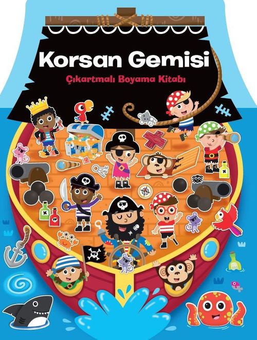 Korsan Gemisi Çıkartmalı Boyama Kitabı