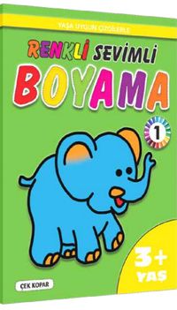 Yaşa Uygun Çizgilerle Renkli Sevimli Boyama 1 (3+Yaş) 