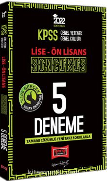 2022 KPSS GY GK Lise Ön Lisans Son Çıkış Tamamı Çözümlü 5 Deneme - Kolektif
