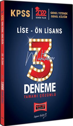 2022 KPSS GY GK Lise Ön Lisans Tamamı Çözümlü Muhteşem 3 Deneme