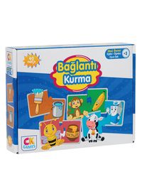 Bağlantı Kurma Okul Öncesi Oyun Seti +3 Yaş & Eğitici Öğretici 40 Parça Puzzle Oyun Seti