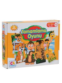Tamamlama Oyunu Okul Öncesi Oyun Seti +3 Yaş & Eğitici Öğretici 40 Parça Puzzle Oyun Seti