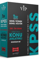 2022 KPSS VİP Genel Yetenek Genel Kültür Lise Ön Lisans Analizli Konu Anlatımlı Modüler Set