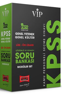  2022 KPSS VİP Genel Yetenek Genel Kültür Lise Ön Lisans Modüler Soru Bankası