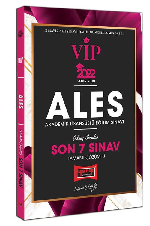 2022 ALES VIP Tamamı Çözümlü Son 7 Sınav Çıkmış Sorular