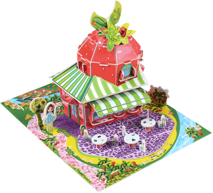 3 Boyutlu Puzzle Hobbit Ev Kırmızı(09203)