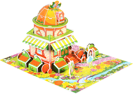 3 Boyutlu Puzzle Hobbit Ev Turuncu(09180)