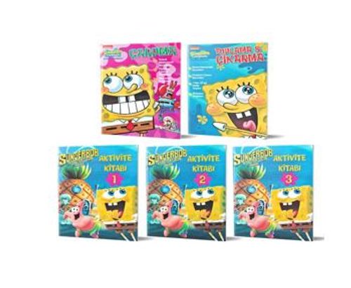 Aktivite Kitapları Seti Sünger Bob - 5 Kitap
