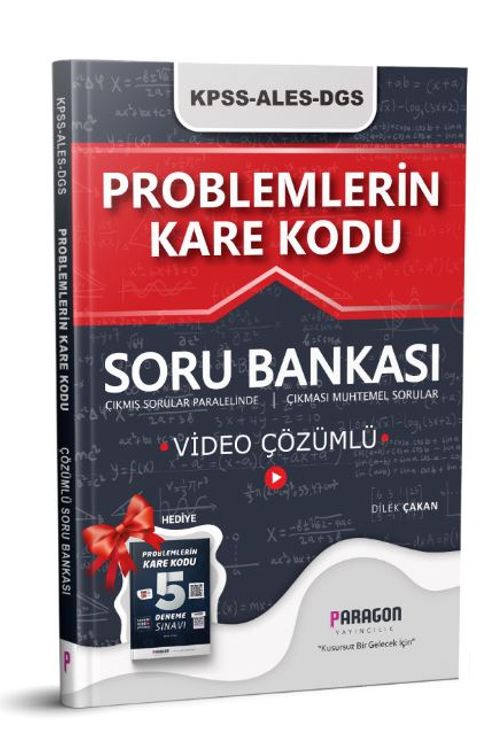 2021 Problemlerin KareKodu KPSS-ALES-DGS Tamamı Video Çözümlü Soru Bankası