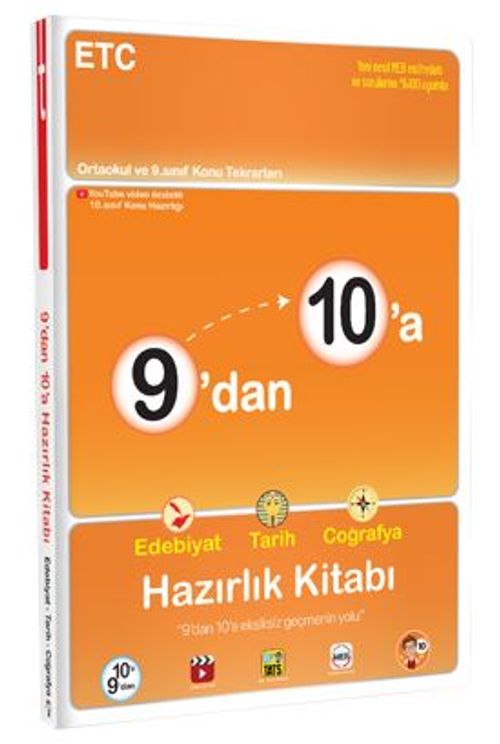 9'dan 10'a Edebiyat Tarih Coğrafya Hazırlık Kitabı