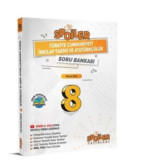 8.Sınıf Türkiye Cumhuriyeti İnkılap Tarihi ve Atatürkçülük Soru Bankası